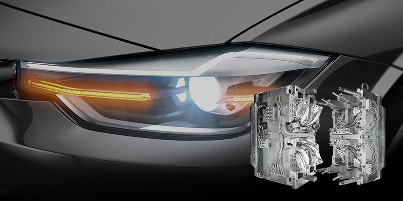 Molde para faros de automóviles